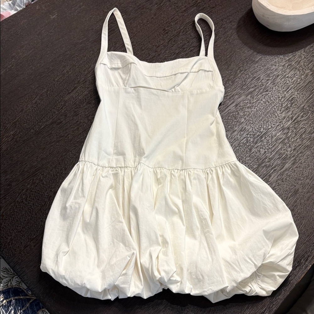 Zara white bubble Dress